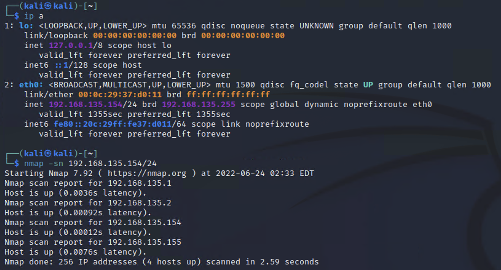 NMAP Host Discovery